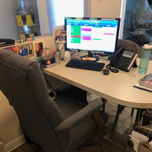 Screen with a Scheduling Software Bawa Dentistry