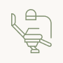 Icon of a dental chair with a lamp