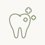 Line icon of a tooth